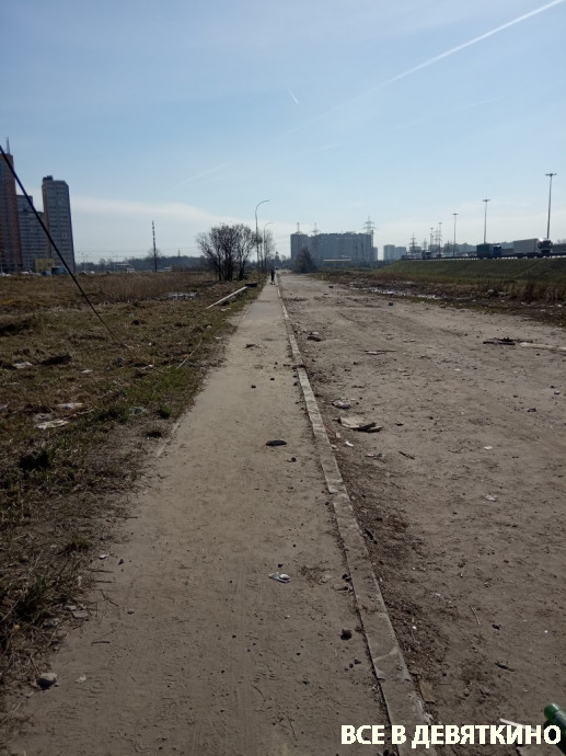 Дорога между КАД и Охтинской аллеей